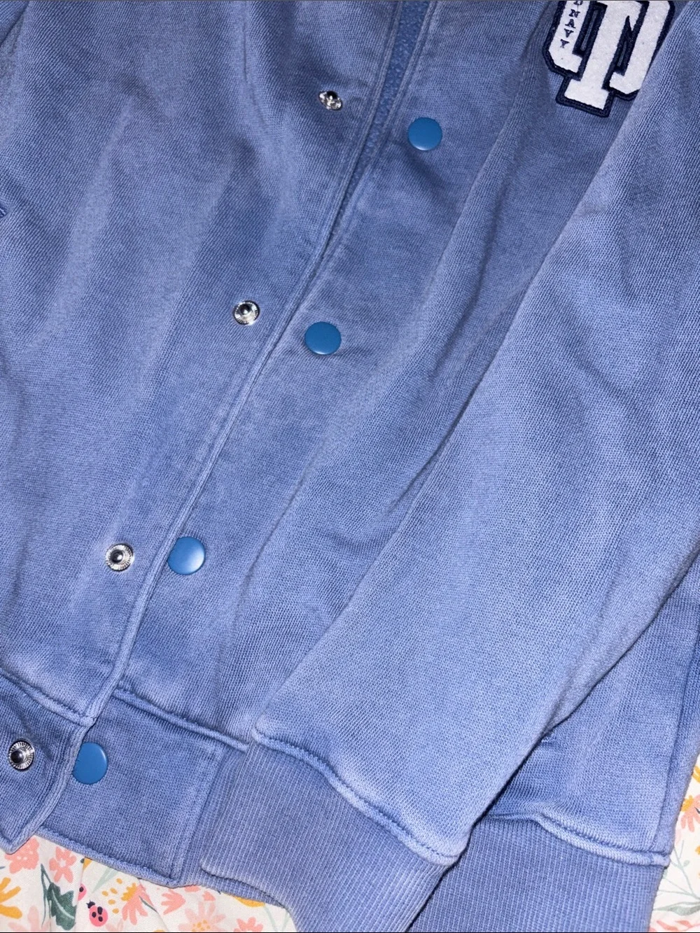 Old Navy Kids Blue Letterman-Style Jacket